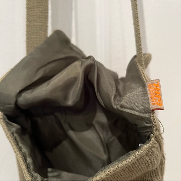 Y2K-La Senza Girl~Junior Girl~Cross Body Purse~Green & Orange~Knit Fabric - Picture 7 of 7